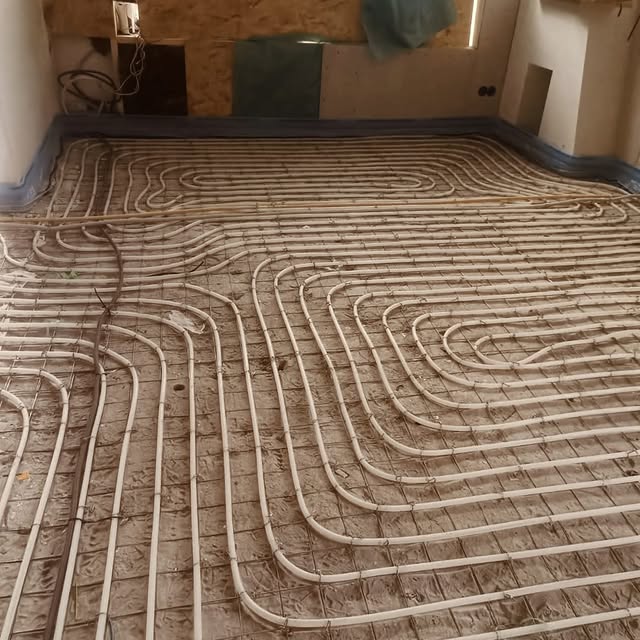 Aanleg van vloerverwarming door Baver